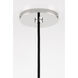 Milo 1 Light 9 inch Polished Nickel Pendant Ceiling Light in Polished Nickel and White