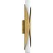 Crescendo 2 Light 5.25 inch Natural Brass Wall Sconce Wall Light