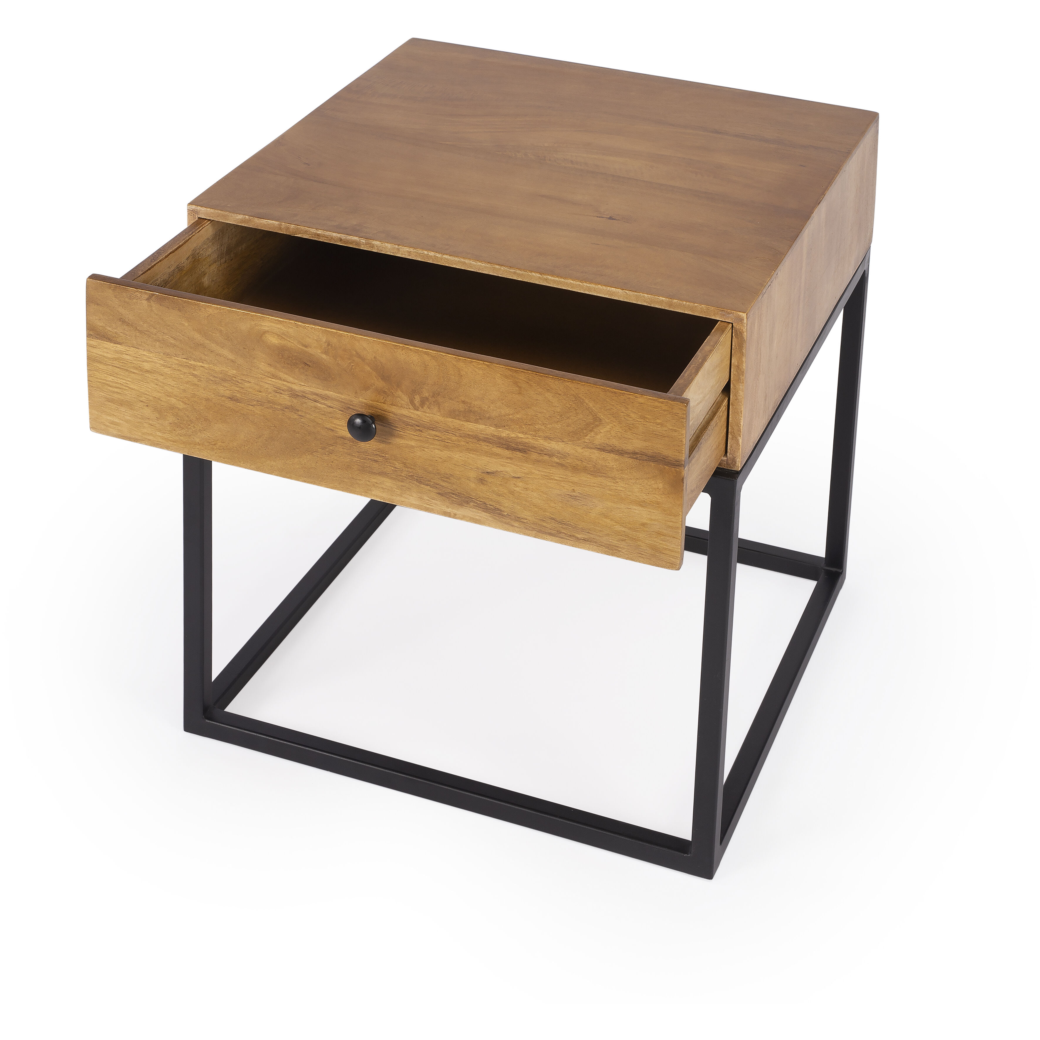 Brixton Iron & Wood 22 X 20 inch Industrial Chic Accent Table