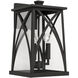 Marshall 3 Light 16.5 inch Black Outdoor Wall Lantern