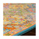 Caesar 117 X 117 inch Burnt Orange/Bright Yellow/Grass Green/Aqua/Rose Rugs, Square