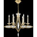 Marquise 6 Light 29.25 inch Gold Chandelier Ceiling Light