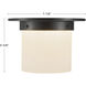 Mineral 1 Light 7.88 inch Urban Bronze and Matte Opal Glass Flush Mount Ceiling Light in Opal Glass Shade