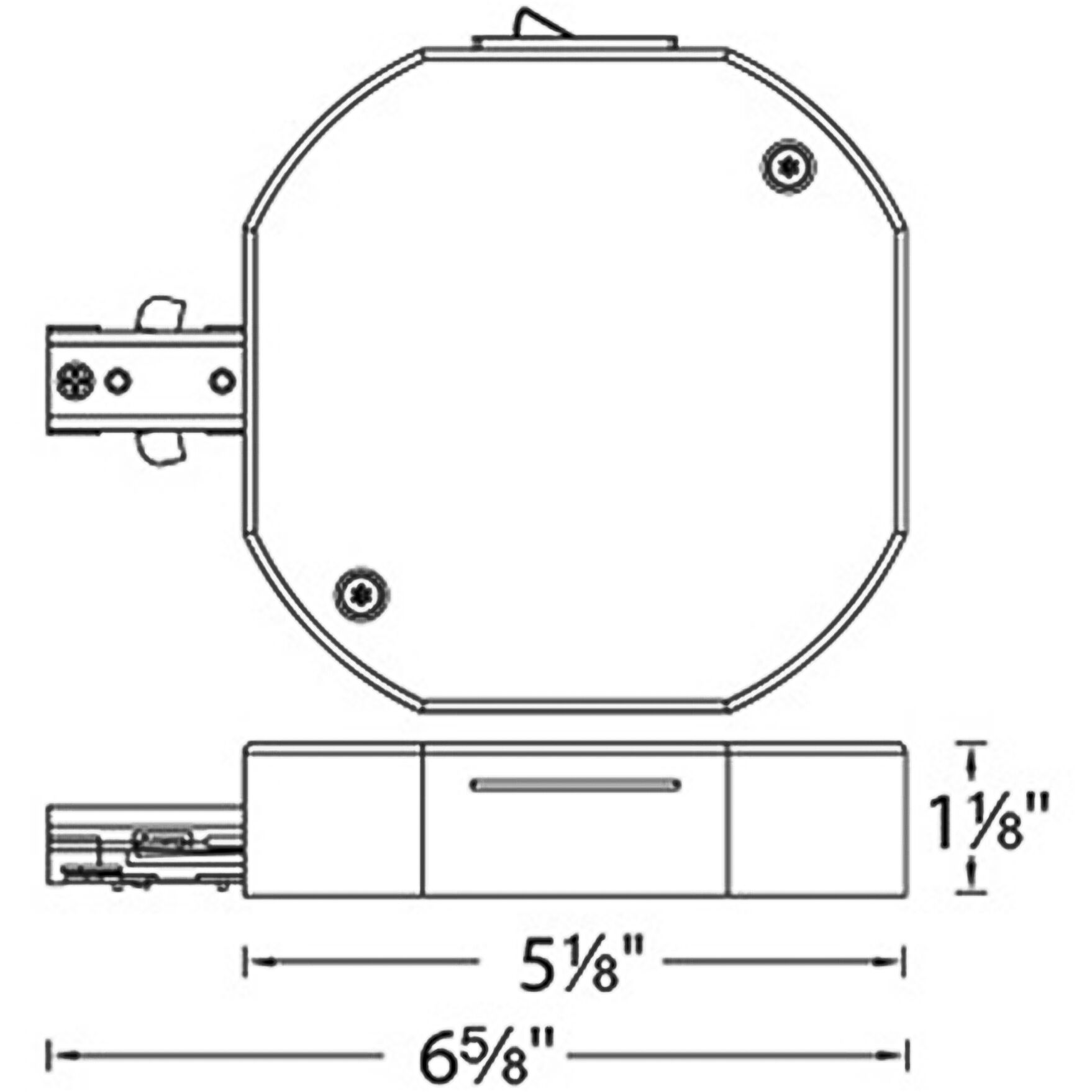 H Track 120 White Track Component Ceiling Light, WAC Limited