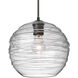 Wave 10 1 Light Black Cord Pendant Ceiling Light