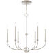 Cortlandt 6 Light 28 inch Polished Nickel Chandelier Ceiling Light
