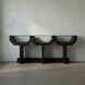 Ando 75 X 16 inch Hand Rubbed Black Console