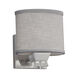 Textile LED 7 inch Brushed Nickel Wall Sconce Wall Light