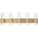 Lawson 5 Light 38 inch Rubbed Brass Vanity Wall Light