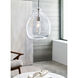 Quinton 1 Light 16 inch Satin Nickel Pendant Ceiling Light in Incandescent, Clear Glass