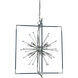 Zeta 10 Light 34 inch Brushed Nickel with Matte Black Accents Chandelier Ceiling Light