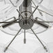 AERIN Loire 6 Light 20 inch Polished Nickel Barrel Chandelier Ceiling Light in Clear Strie Glass, Medium