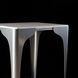 Cove 24.4 X 22.4 inch Sterling Side Table, Marble Top