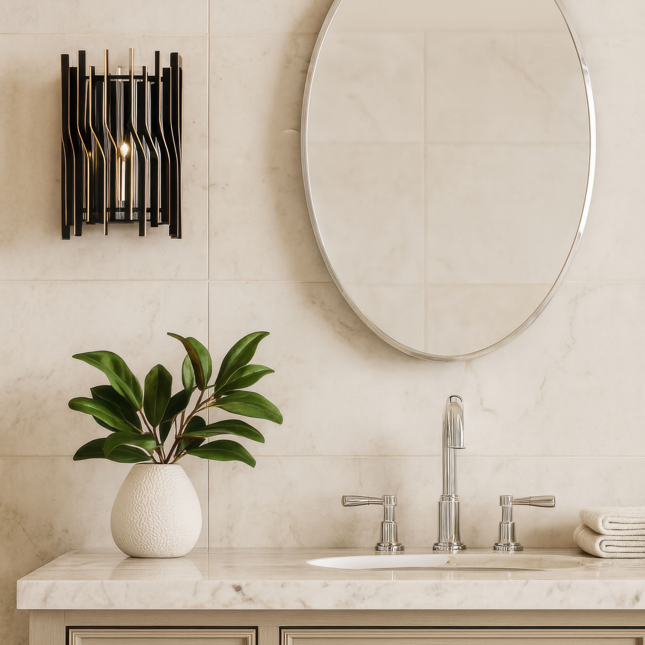 Park Row 1 Light 8 inch Matte Black and French Gold Wall Sconce Wall Light, Smithsonian Collaboration