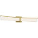 Plane LED 30 inch Honey Gold Bath Light Wall Light