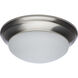 Brentwood LED 14 inch Brushed Nickel Flush Mount Ceiling Light