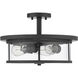 Savannah 3 Light 15.75 inch Bronze Semi Flush Mount Ceiling Light