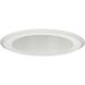 Recessed Lighting Satin White Recessed Shallow Baffle Trim, for 5in Housing P1841-ICAT/P851-ICAT
