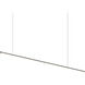 Fino LED 70 inch Satin Black Linear Pendant Ceiling Light in 3500K