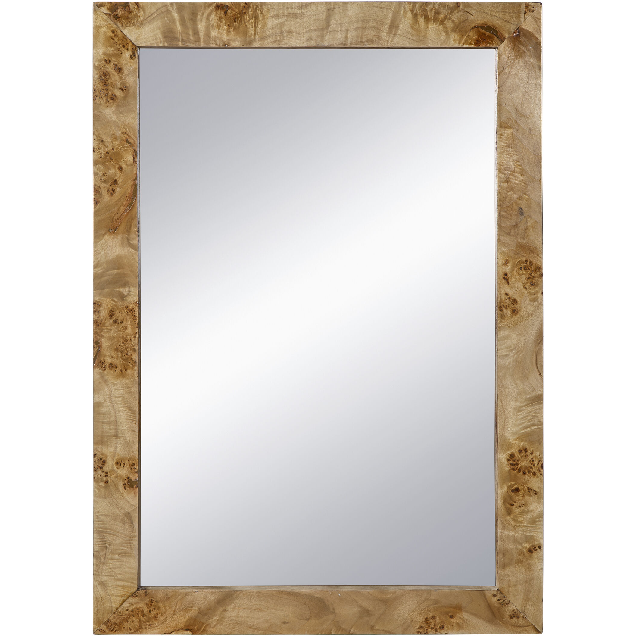 Burl 39.8 X 28 inch Brown Mirror