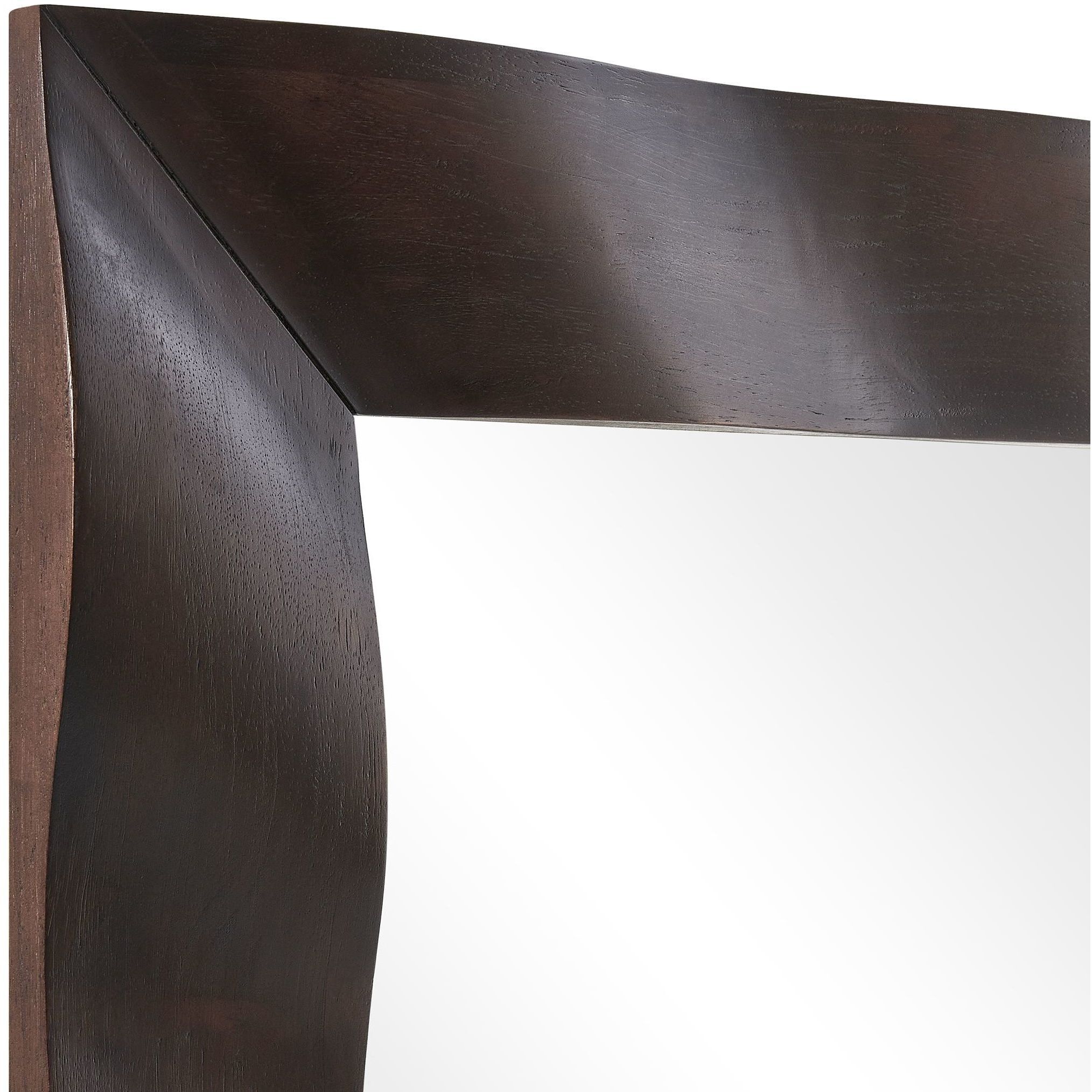 Wrinkle 69.63 X 39.63 inch Dark Walnut Mirror