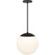 Rondure LED 14 inch Sand Black Outdoor Pendant