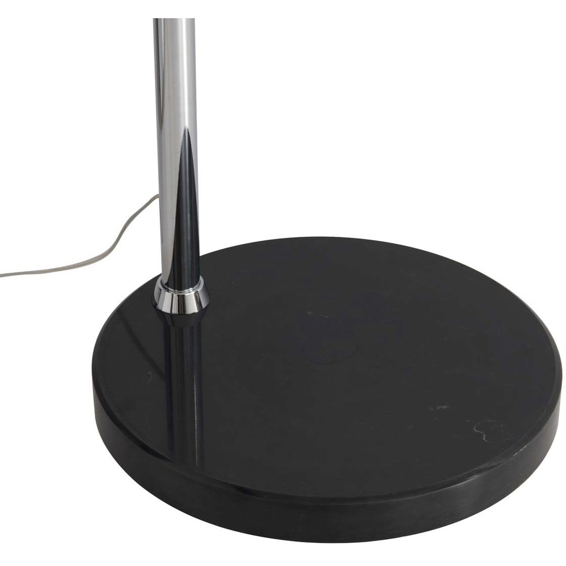 Marilyn 90 inch 150.00 watt Polished Chrome and Black Arc Floor Lamp Portable Light