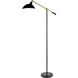 Nebulora 58.2 inch 40 watt Black Accent Floor Lamp Portable Light