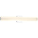 Razors Edge LED 31.5 inch Chrome Bath Vanity Wall Light
