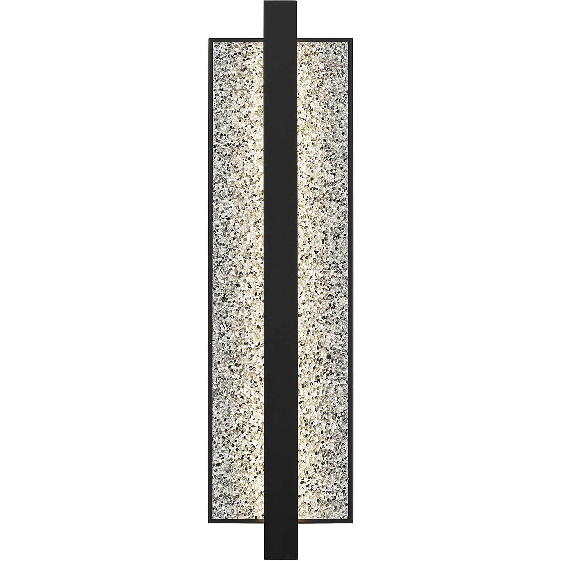 Seafoam LED 26 inch Sand Black Outdoor Wall Sconce