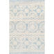 Scott 90 X 60 inch Denim/Ivory Rugs