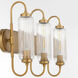 Whitmire 3 Light 24 inch Brushed Brass Vanity Light Wall Light