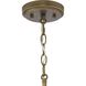 Burgess 1 Light 9.5 inch Aged Bronze Mini-pendant Ceiling Light, Design Series