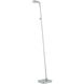 George's Reading Room 50.5 inch 8.00 watt Brushed Nickel Floor Lamp Portable Light