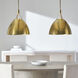 Sean Lavin Sospeso 1 Light 18 inch Natural Brass Line-Voltage Pendant Ceiling Light