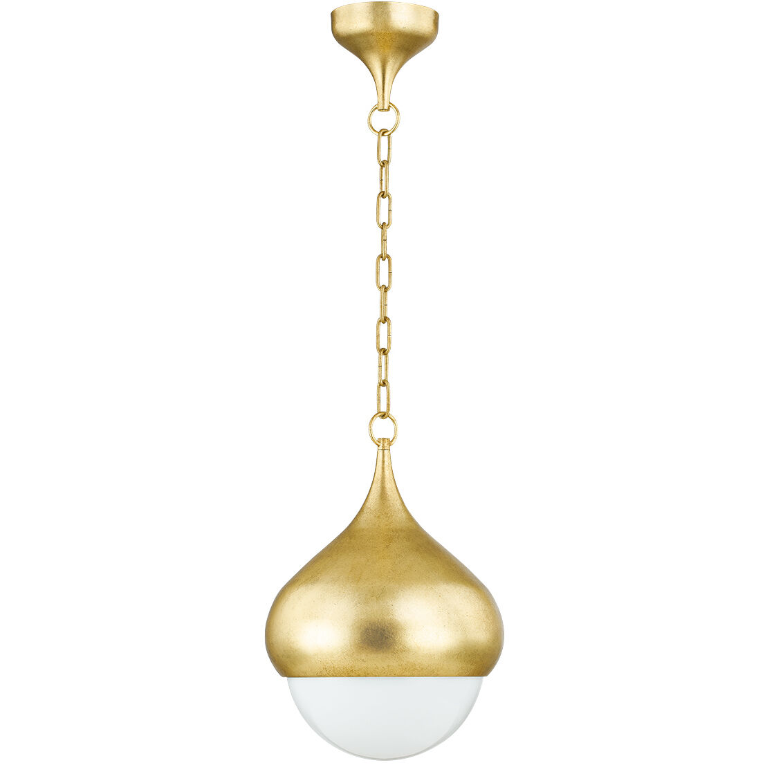 Luciel 1 Light 11.75 inch Vintage Gold Leaf Pendant Ceiling Light