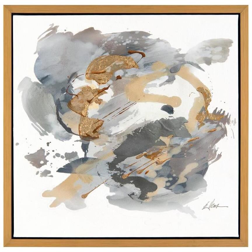 Jackie Ellens' Gold, Silver, and Grey II Giclees