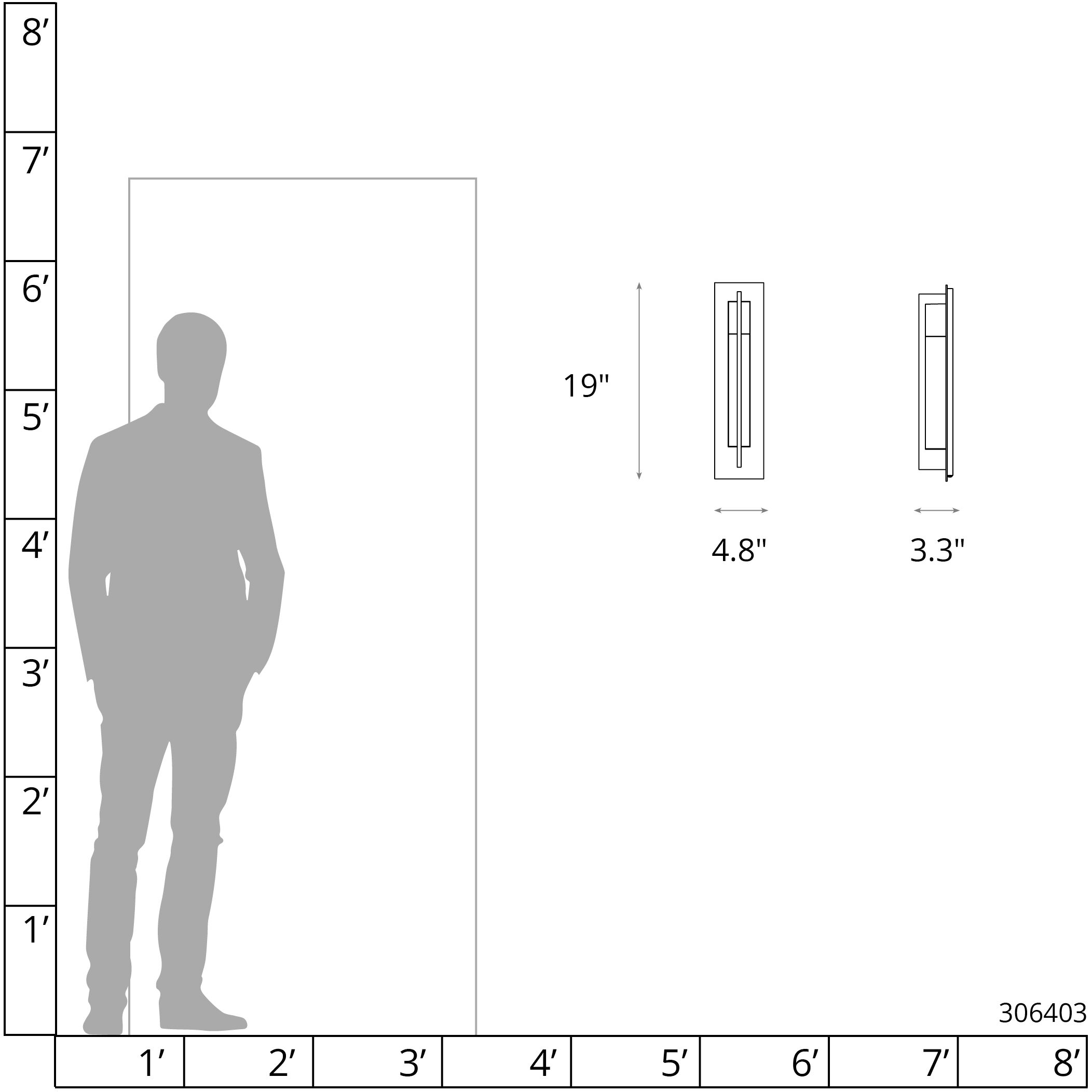 Axis 1 Light 19 inch Coastal Black Outdoor Sconce