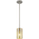 Downtown Urban Crown Point 1 Light 4.5 inch Satin Nickel Pendant Ceiling Light in Mercury