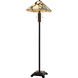 3101 Tiffany 60 inch 60.00 watt Dark Bronze and Wood Floor Lamp Portable Light