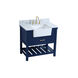 Clement 36 X 22 X 34.13 inch Blue Bathroom Vanity Cabinet