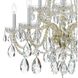 Traditional Crystal 10 Light 32 inch Polished Brass Chandelier Ceiling Light in Clear Hand Cut