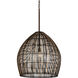 Holden 1 Light 25.75 inch Textured Bronze Chandelier Ceiling Light