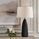 Jett 35 inch 150.00 watt Matte Black and Antique Brass Table Lamp Portable Light