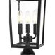 Riggs 3 Light 18 inch Black Outdoor Post Light