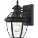 Westover 1 Light 10.5 inch Black Outdoor Wall Light