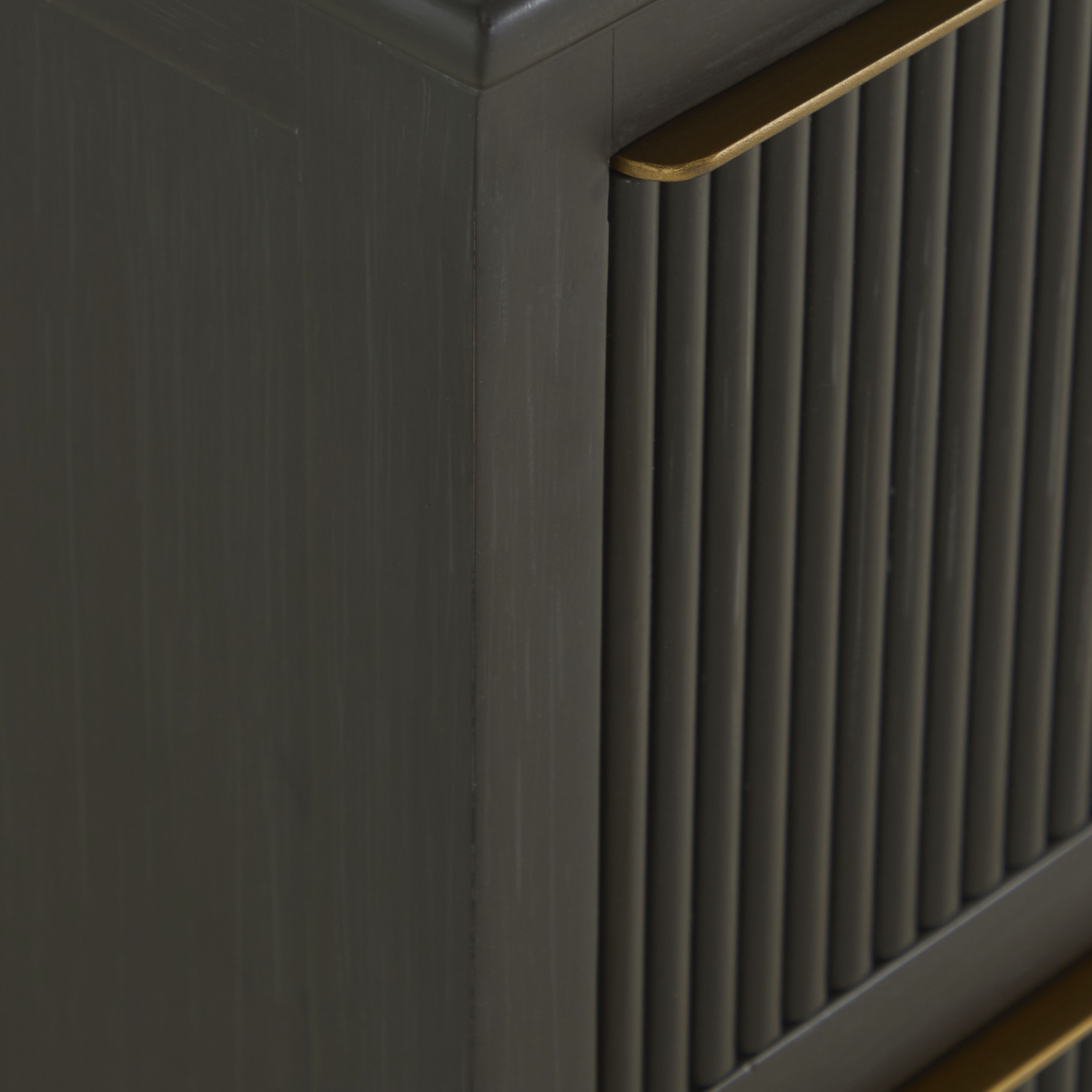 Riggs 38 X 32.75 inch Stained Gold and Sesame Black Nightstand