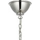 Amber Lewis Griffin LED 31 inch Polished Nickel and Parchment Leather Chandelier Ceiling Light