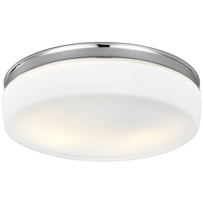 Bovina 2 Light 13.5 inch Chrome Flush Mount Ceiling Light