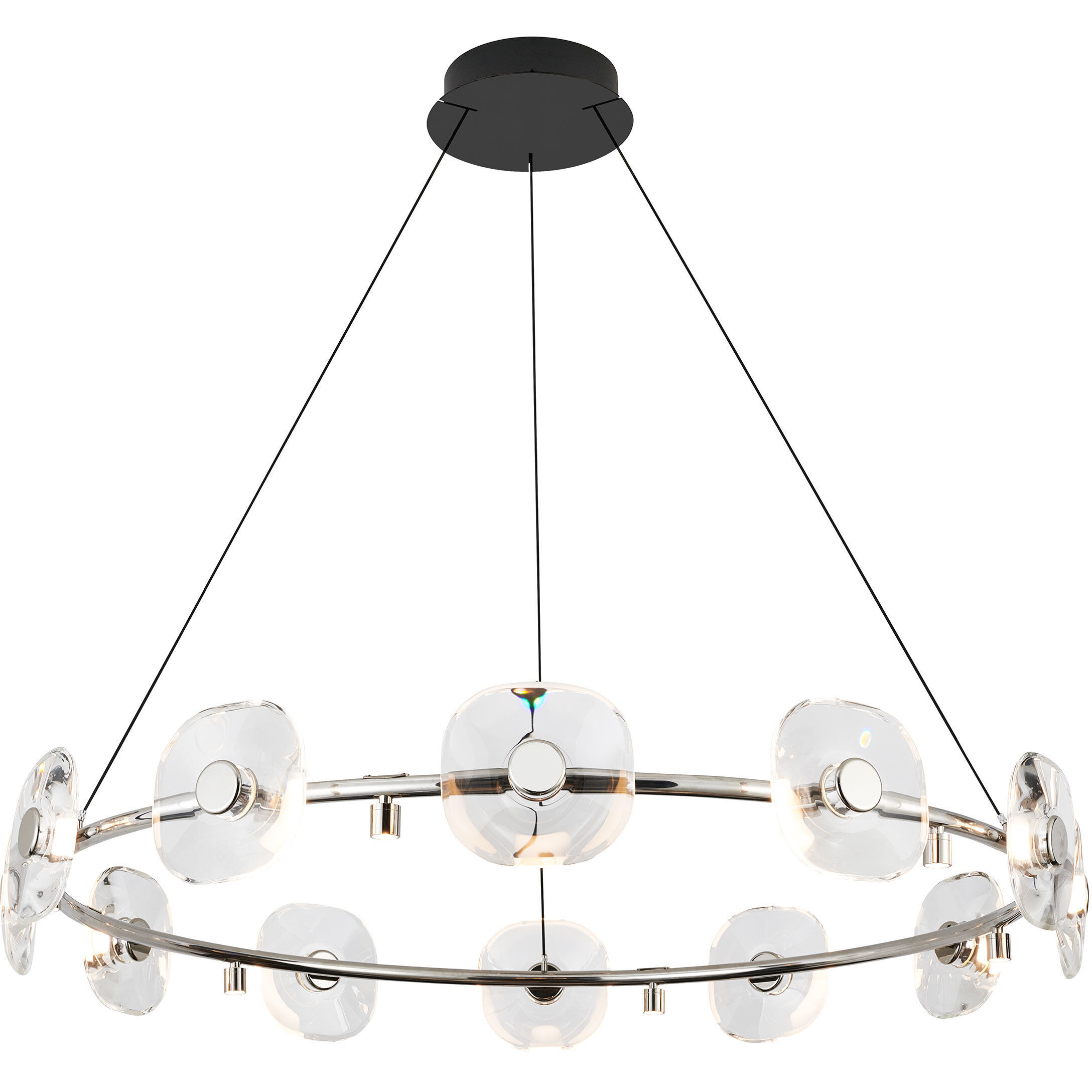 Ziva Celestia LED 49 inch Chrome Chandelier Ceiling Light